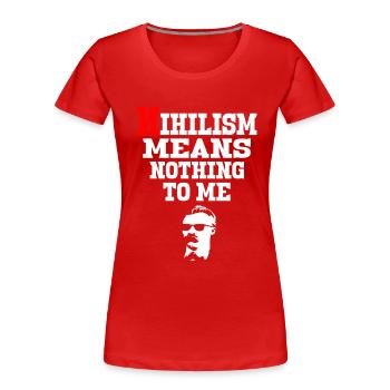 Kommunismus Lenin Marx Klassenkampf Sozial - Frauen Premium Bio T-Shirt - Rot - Vorne - Mia (176cm)