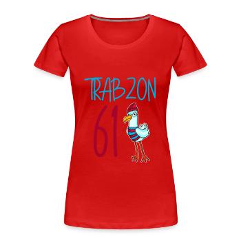 Trabzon 61 Turkey city - Women's Premium Organic T-Shirt - red - Front - Mia (176cm)