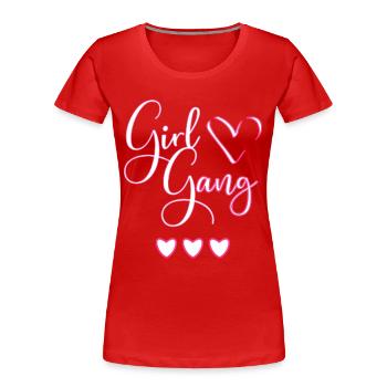 Best Friends Shirt for 3 - Girl Gang - Women's Premium Organic T-Shirt - red - Front - Mia (176cm)