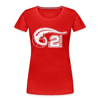 2T Rohr - Frauen Premium Bio T-Shirt - Rot - Vorne - Mia (176cm)
