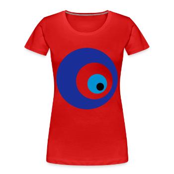 mavi boncuk - Frauen Premium Bio T-Shirt - Rot - Vorne - Mia (176cm)