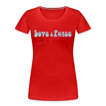 pony - T-shirt bio Premium Femme - rouge - Devant - Mia (176cm)
