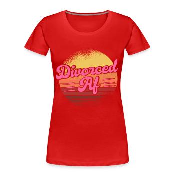 Divorce Divorced Divorced gift - Women's Premium Organic T-Shirt - red - Front - Mia (176cm)