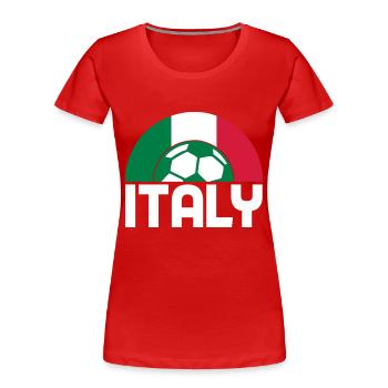 italy - Frauen Premium Bio T-Shirt - Rot - Vorne - Mia (176cm)