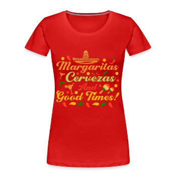 Cinco De Mayo 5 De Mayo Cinco De Mayo Party Gesche - Women's Premium Organic T-Shirt - red - Front - Mia (176cm)