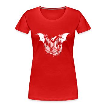 Konzert der Nachtflügler - Frauen Premium Bio T-Shirt - Rot - Vorne - Mia (176cm)