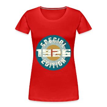 Special Edition 1926 - Frauen Premium Bio T-Shirt - Rot - Vorne - Mia (176cm)