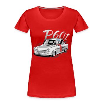  601- Zweitaktfahrer - Frauen Premium Bio T-Shirt - Rot - Vorne - Mia (176cm)