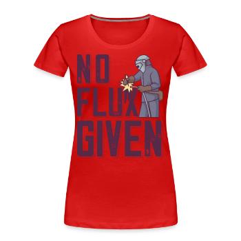 Welder outfit for welders - Women's Premium Organic T-Shirt - red - Front - Mia (176cm)