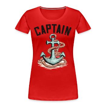 rafting, canotage, montagne, navigation de plaisance - T-shirt bio Premium Femme - rouge - Devant - Mia (176cm)