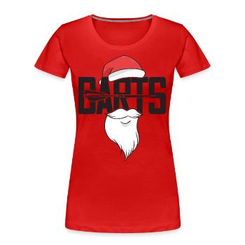 Dart Enthusiast Darts Board Meister Dart Spieler - Frauen Premium Bio T-Shirt - Rot - Vorne - Mia (176cm)