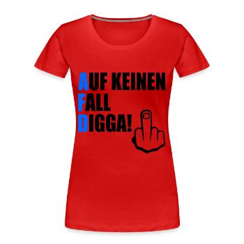 Certainement pas digga - T-shirt bio Premium Femme - rouge - Devant - Mia (176cm)