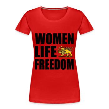 Women life freedom - T-shirt bio Premium Femme - rouge - Devant - Mia (176cm)