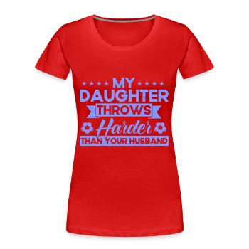 Fille Fan de sport Cadeau de mère - T-shirt bio Premium Femme - rouge - Devant - Mia (176cm)