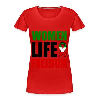 Women life freedom - T-shirt bio Premium Femme - rouge - Devant - Mia (176cm)