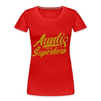 Krebs im Kindesalter Kinderkrebs Aufklärung Überle - Frauen Premium Bio T-Shirt - Rot - Vorne - Mia (176cm)