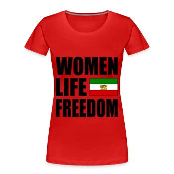 Women life freedom - T-shirt bio Premium Femme - rouge - Devant - Mia (176cm)