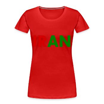 Iran - Frauen Premium Bio T-Shirt - Rot - Vorne - Mia (176cm)