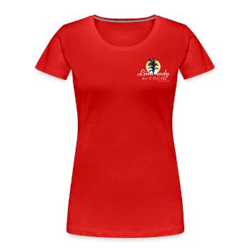 Limonada Vacation Club - Frauen Premium Bio T-Shirt - Rot - Vorne - Mia (176cm)