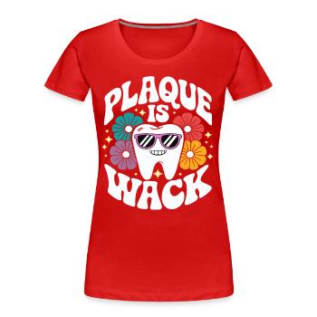 Retro Dental Humor Frau Zahnärztin - Frauen Premium Bio T-Shirt - Rot - Vorne - Mia (176cm)