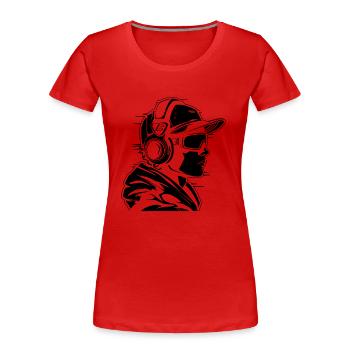 Spieleliebhaber - Frauen Premium Bio T-Shirt - Rot - Vorne - Mia (176cm)