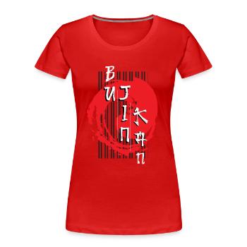 Bujinkan, Bujinkan japanisch, Kampfsportarten, - Frauen Premium Bio T-Shirt - Rot - Vorne - Mia (176cm)