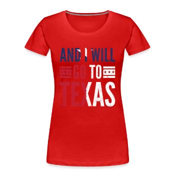 southern slang, southern slang texas sprache, - Frauen Premium Bio T-Shirt - Rot - Vorne - Mia (176cm)
