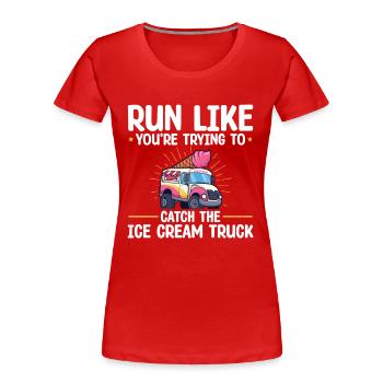 Xxxx Läufer-marathon-bekleidung - Frauen Premium Bio T-Shirt - Rot - Vorne - Mia (176cm)