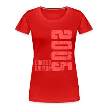 17 Birthday Gift Teenager Born 2005 - Women's Premium Organic T-Shirt - red - Front - Mia (176cm)