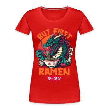 Ramen Dragon japanische Nudelsuppe - Frauen Premium Bio T-Shirt - Rot - Vorne - Mia (176cm)