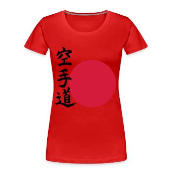Karate do - Orient - T-shirt bio Premium Femme - rouge - Devant - Mia (176cm)