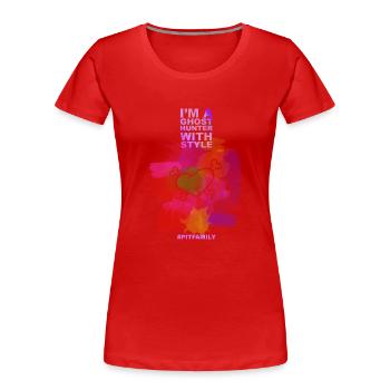 Stil - Frauen Premium Bio T-Shirt - Rot - Vorne - Mia (176cm)