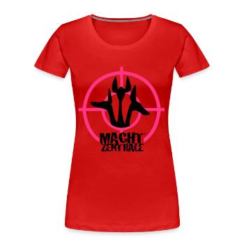 Macht Zentrale - Frauen Premium Bio T-Shirt - Rot - Vorne - Mia (176cm)
