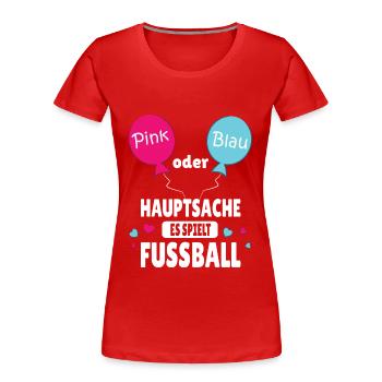 Gender Reveal- Babyparty - Frauen Premium Bio T-Shirt - Rot - Vorne - Mia (176cm)