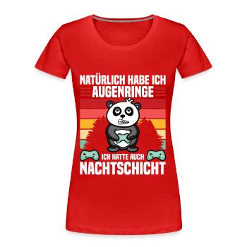 Lustiger Videospiele Spruch - Frauen Premium Bio T-Shirt - Rot - Vorne - Mia (176cm)