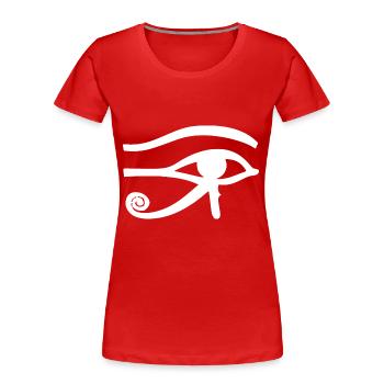 Egypt Eye a - Women's Premium Organic T-Shirt - red - Front - Mia (176cm)