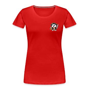 Drôle Halloween Pirate Ghost T-Shirt Pullover Sweat-shirt - T-shirt bio Premium Femme - rouge - Devant - Mia (176cm)