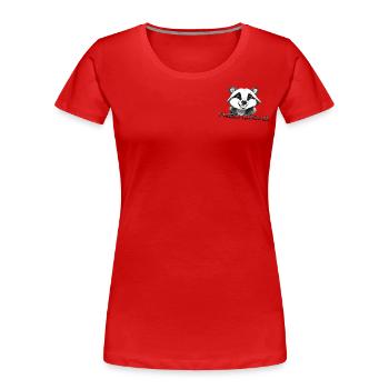 Frechdachs - Frauen Premium Bio T-Shirt - Rot - Vorne - Mia (176cm)