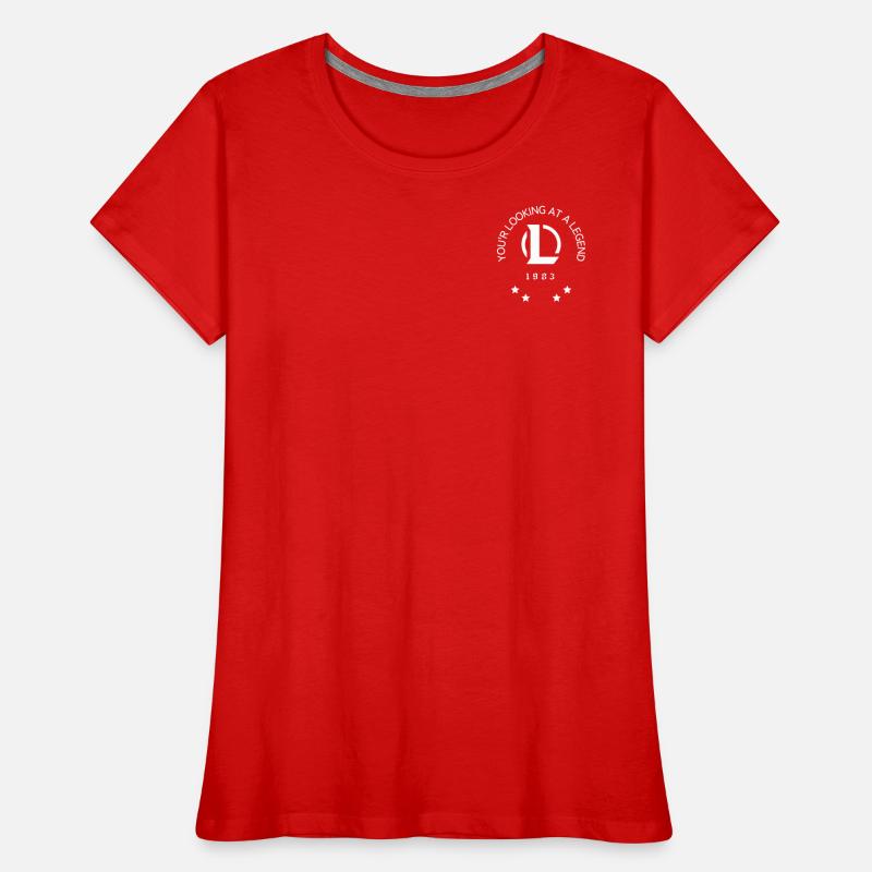 Du schaust dir die Legende an Frauen Premium Bio T-Shirt