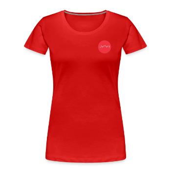 Japan Wakanda-Schriftart - Frauen Premium Bio T-Shirt - Rot - Vorne - Mia (176cm)