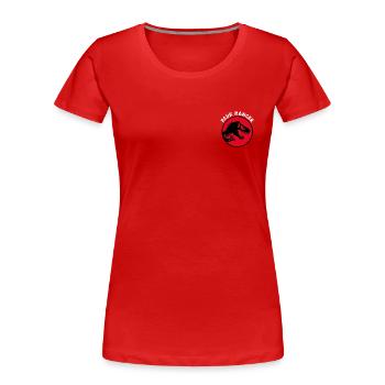 Jurassic Park Park Ranger - Frauen Premium Bio T-Shirt - Rot - Vorne - Mia (176cm)