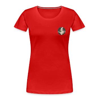 SURREAL - Frauen Premium Bio T-Shirt - Rot - Vorne - Mia (176cm)