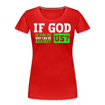 Jesus Christus - Christliches Shirt - Christliche - Frauen Premium Bio T-Shirt - Rot - Vorne - Mia (176cm)