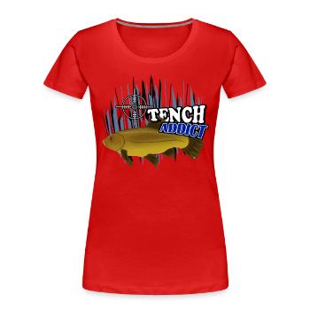 Tench - Women's Premium Organic T-Shirt - red - Front - Mia (176cm)