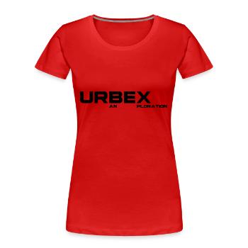 URBEX Urban Exploration - Frauen Premium Bio T-Shirt - Rot - Vorne - Mia (176cm)