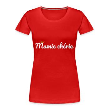 Geliebte Mutter - Frauen Premium Bio T-Shirt - Rot - Vorne - Mia (176cm)