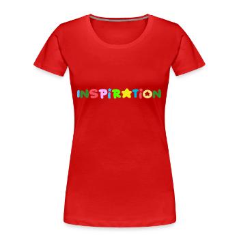 Inspirierend positives Denken - Frauen Premium Bio T-Shirt - Rot - Vorne - Mia (176cm)