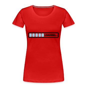 loading - Frauen Premium Bio T-Shirt - Rot - Vorne - Mia (176cm)