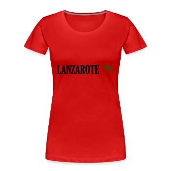 Lanzarote - Dromedary Holidays Canary Islands Canary Island - Women's Premium Organic T-Shirt - red - Front - Mia (176cm)
