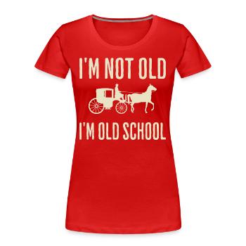 Ich bin nicht alt, ich bin klassischer Opa - Frauen Premium Bio T-Shirt - Rot - Vorne - Mia (176cm)